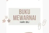 Buku Lembar Mewarnai Hari Ibu